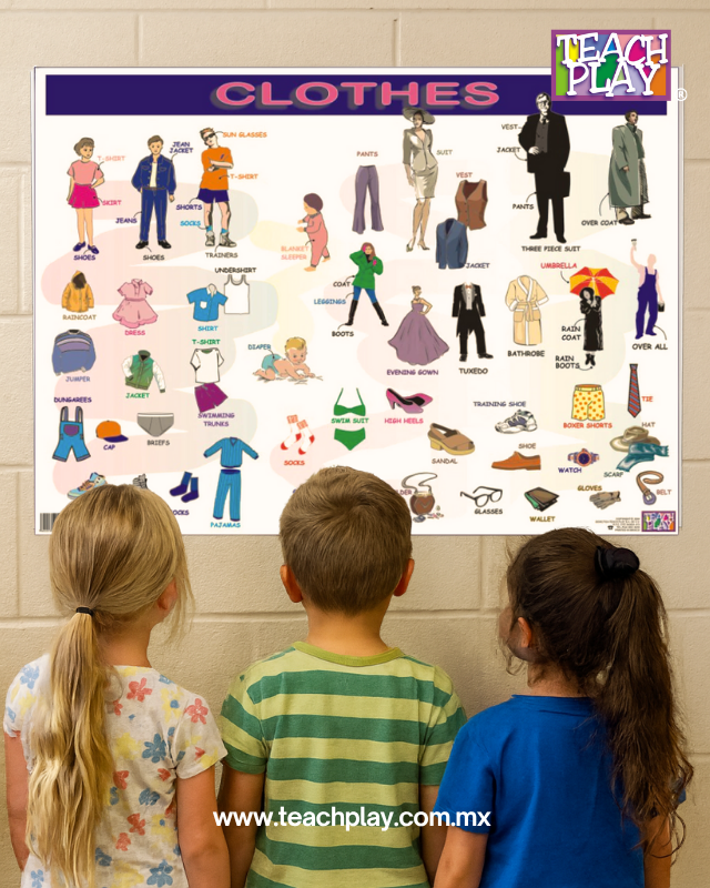 Teach_Play's tweet photo. #TeachPlay
👕✨¡Viste tu espacio con estilo y vocabulario! El Póster Clothes es ideal para decorar y enseñar las prendas del vestir en inglés de forma visual y divertida.
Descúbrelo en👉🏼 https://t.co/heO8q7BUle
#MaterialDidáctico #InglésVisual #AprendeJugando #DecoraciónEducativa https://t.co/Eg13zKZCNr