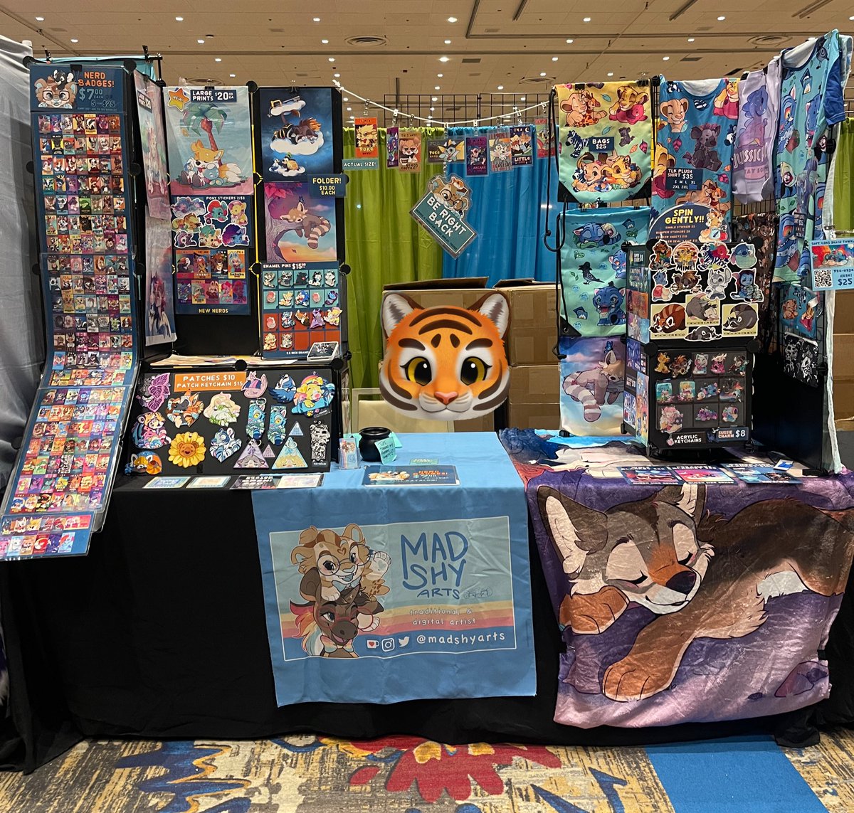 All setup for BLFC ! Table 703! 
Come scoop some cute ! 💙 #blfc2025
