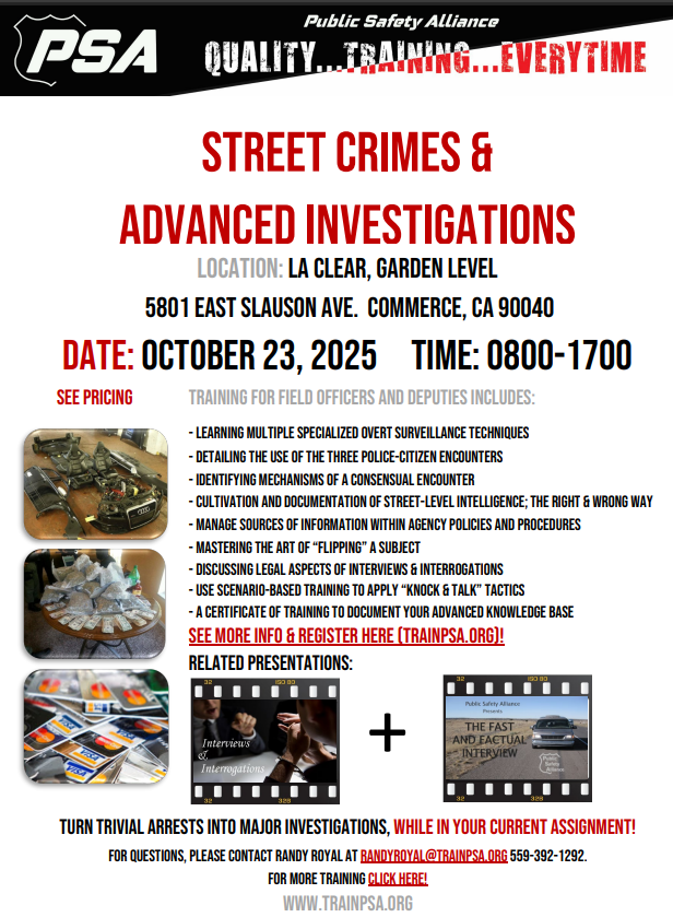 Upcoming courses for next week (week of 10/20/25)! To register or to browse other courses, visit lahidtatraining.org.