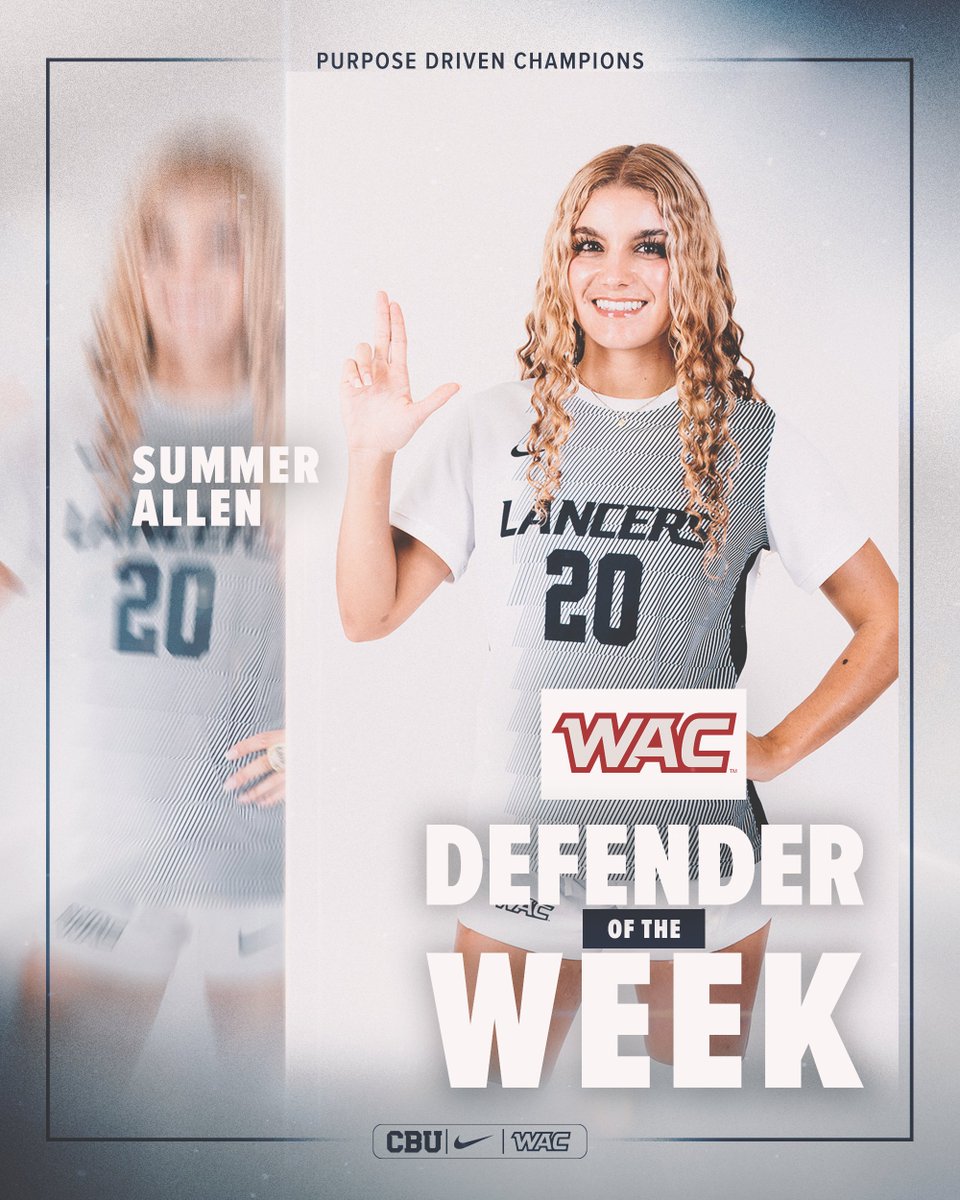 CBUwsoccer's tweet photo. 👏𝐖𝐀𝐂 𝐀𝐖𝐀𝐑𝐃 𝐒𝐖𝐄𝐄𝐏👏

Summer, Mikayla, and Anja, take a bow!

#LanceUp⚔️ https://t.co/Ej7rFtc7H4