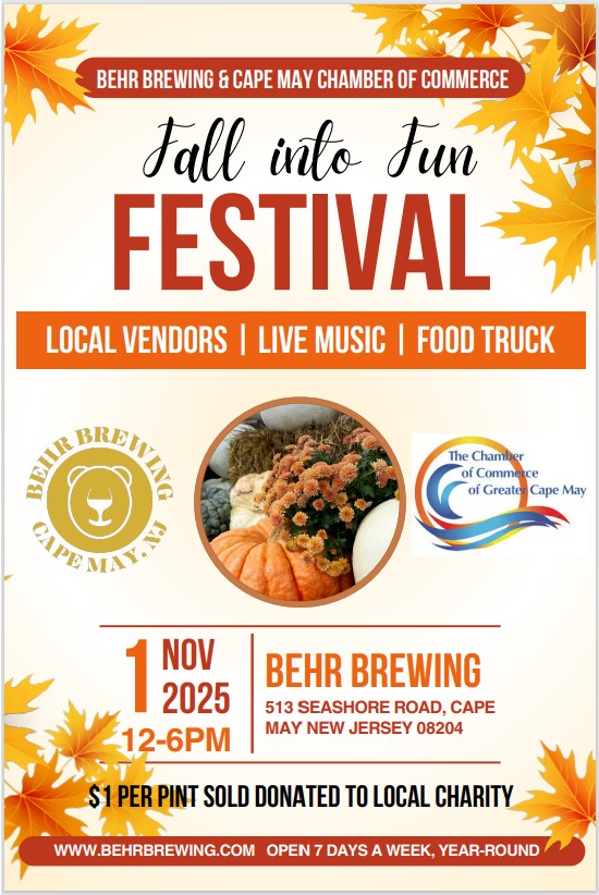 Woot, it's official! I'll be signing THE GHOST CHRONICLES 1 &amp; 2 at Behr Brewing in #CapeMay on Saturday November 1st from 12 to 6 PM! Beer, Music, Vendors, and Food Truck Yumminess! $1 from every pint of beer sold will go to a local charity! Hope to see you there! #NJEvents