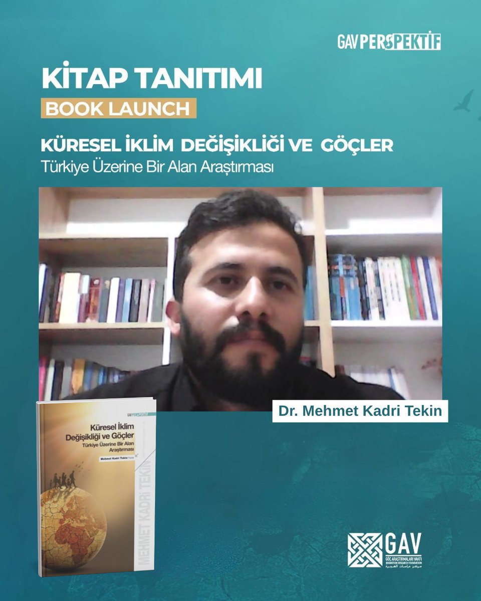 Göç Araştırmaları Vakfı olarak "Küresel İklim Değişikliği ve Göçler" Kitap Tanıtım Etkinliğimizde kitabın yazarı Dr. Mehmet Kadri Tekin’i (<a href="/mkadritekin/">Mehmet Kadri Tekin</a>) ağırladık.
 
Programın moderasyonunu üstlenen Prof. Dr. Birgül Demirtaş’a(<a href="/birgul_demirtas/">Prof. Dr. Birgül Demirtaş</a>) ve katılımcılarımıza katkıları için