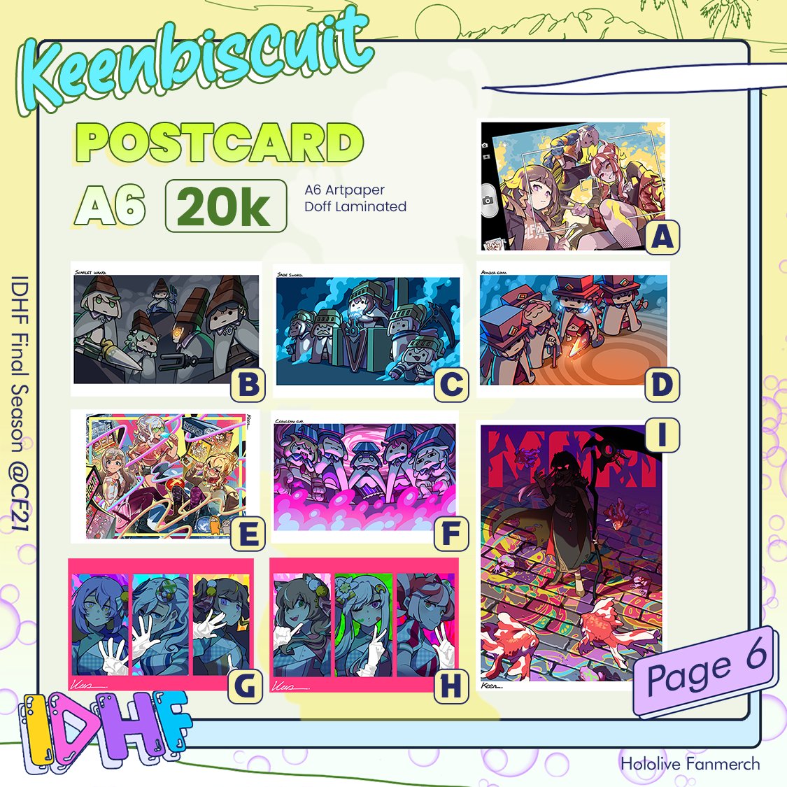 KEENBISCUIT HOLO MERCH ?!🫨
COMIFURO 21 Pre-orders are now open ! Pick up both days & mail order 🔥 You can check the website for the full catalog !
🔗 https://t.co/HhOJQXZ7pD
🗓️ 14 Oct - 19 Oct 2025
📌 AB - 12
#CF21 #Comifuro21 #comifuro21catalog