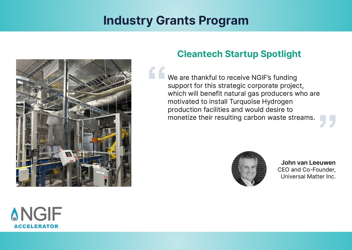 NGIFCapital's tweet image. 📢 #NGIFAccelerator is providing $350,452 in funding to Universal Matter Inc. (UMI) through its #IndustryGrantsprogram to support an innovative technology called Flash Joule Heating, which converts waste to high-quality graphene materials. 

📖Read more here:…