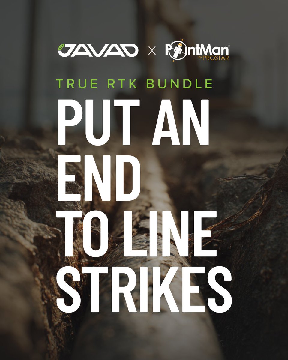 JAVADGNSS's tweet image. According to the @AGCofA, nearly two-thirds of the utility line strikes by utility contractors in 2024 occurred because lines were at least two-feet away from where they were marked.
Put a end to line strikes now using JAVAD x @PointManProStar
hubs.li/Q03Nz-DL0