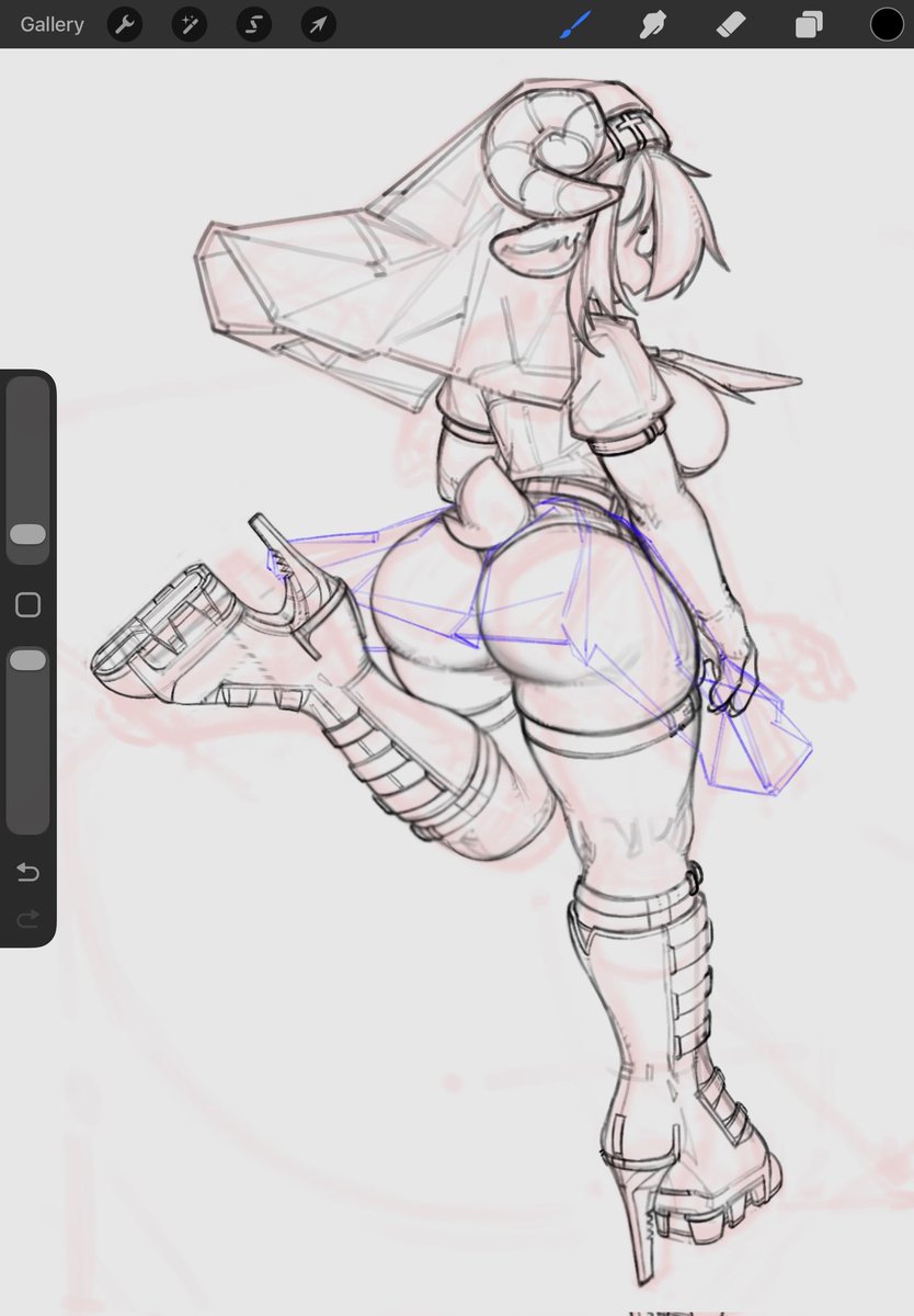 heels and stuffs, also i think i never drew this fit from behind which is like huge wasted potential lol but here we are