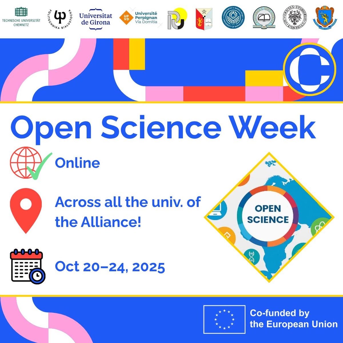 Teden odprte znanosti zveze #ACROSS
📅 20.–24. oktober 2025
Delavnice, dogodki, povezovanje!
Celoten program: across-alliance.eu/events/across-…
Lepo vabljeni!