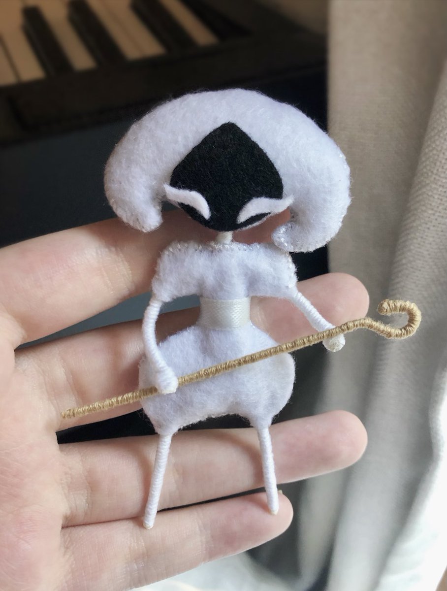 salamitown's tweet image. i made a little lace doll :)