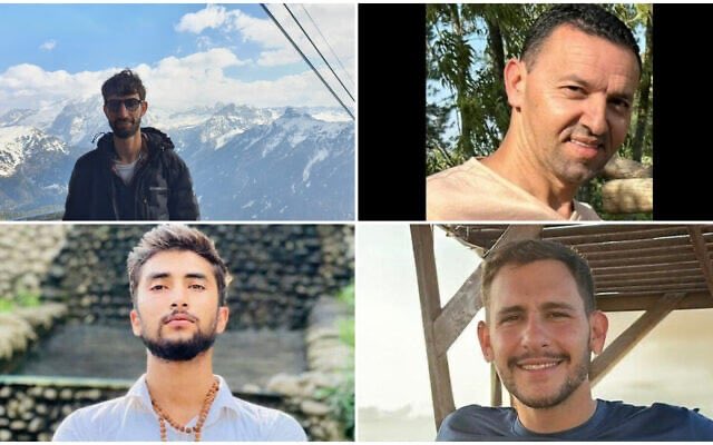 WELCOME HOME
The bodies of Guy Illouz, Yossi Sharabi, Bipin Joshi, and Daniel Perez of blessed memories have been released from Hamas captivity and have returned to Israel for proper burial. 
May this bring comfort to their families.