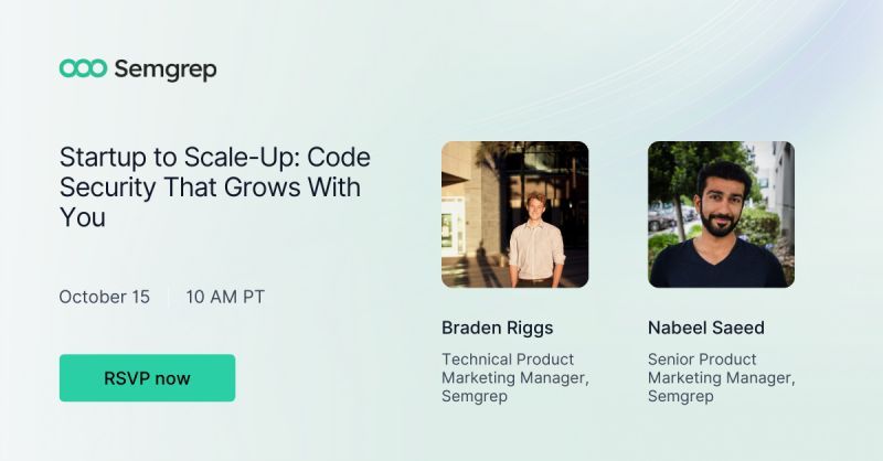 semgrep's tweet image. Security shouldn’t slow you down.
But too often, devs and AppSec teams face friction, false positives, and heavy infra costs that make it hard to scale securely. Join us tomorrow, October 15th at 10AM PT to see how the right tools can change that.
We’ll cover how to:
✅ Offload…
