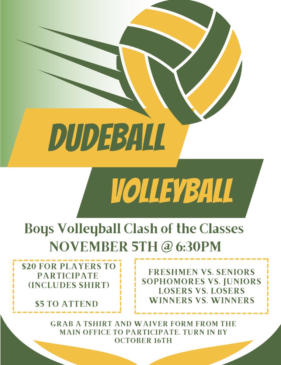 EHS Students: The last day to sign up for Dudeball is this Thursday!