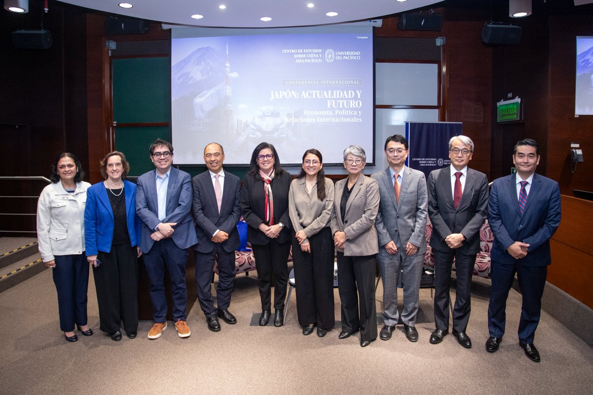 Cechap_Up's tweet image. 🗾 Conferencia internacional "Japón: actualidad y futuro" en la @UdelPacifico.
Contamos con ponencias magistrales del Dr. Yusuke Murakami sobre política exterior, de la Dra. Saori Katada sobre relaciones JP-EE.UU y del Dr. Tatsuya Shimizu sobre economía JP-Perú.
📸