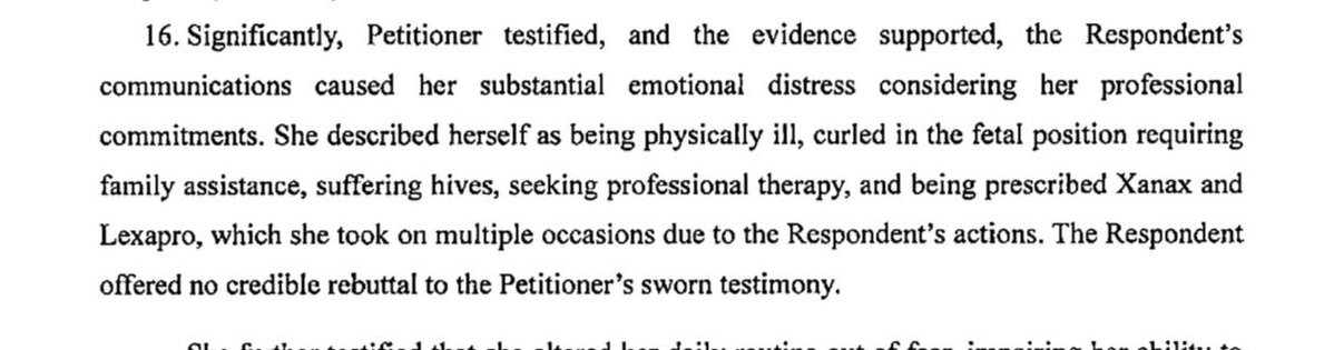 reesejgorman's tweet image. New: Judge grants Cory Mills’ ex girlfriend a restraining order against him. Mills cannot go within 500 feet of her home or place of work .
The judge said that “ evidence supported” that Mills’ ex became “physically ill, curled in the fetal position requiring family…