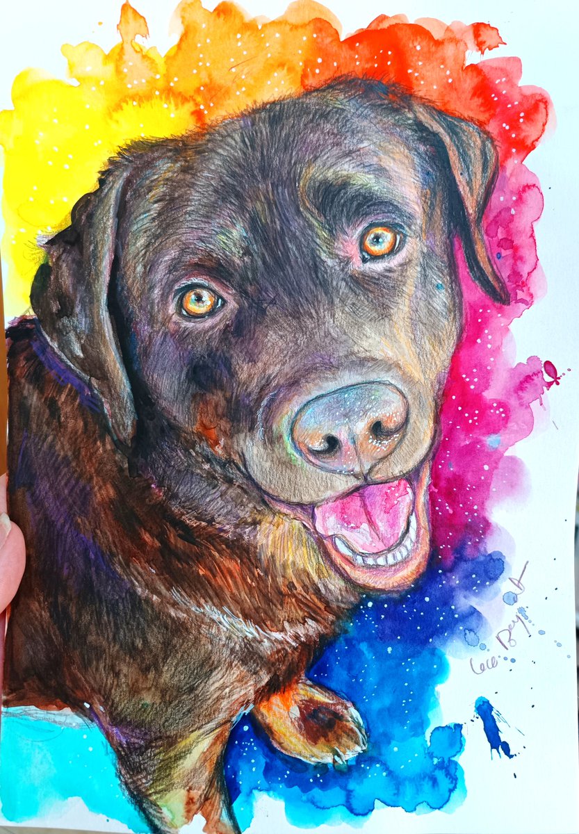 Me llamo Lisa, soy artista y me encanta dibujar los animales que me encargan, me encanta sobre todo la expresión de los ojos. Compartir y darle al corazón es gratis y ayudas a un artista y haces que tuiter se vea un poco más bonito lleno de colorinchis. 💓