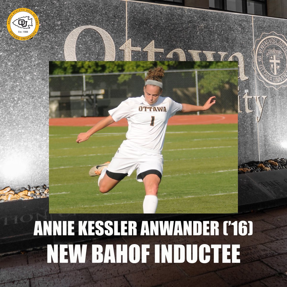 OUForeverMore's tweet photo. The Braves Athletic Hall of Fame Banquet will be next week on Thursday, October 23!
Our third inductee is Annie (Kessler) Anwander (’16)❗
#BAHOF #ouforevermore https://t.co/Ec0fp19ic2