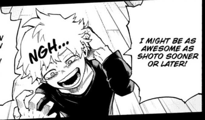 It's sad he says that because everything Endeavor considers "worthless" is worthless to him (how he views him and the women in the house) and everything Endeavor considers awesome is awesome. Endeavor really warped his perception and people still deny the blatant abuse.