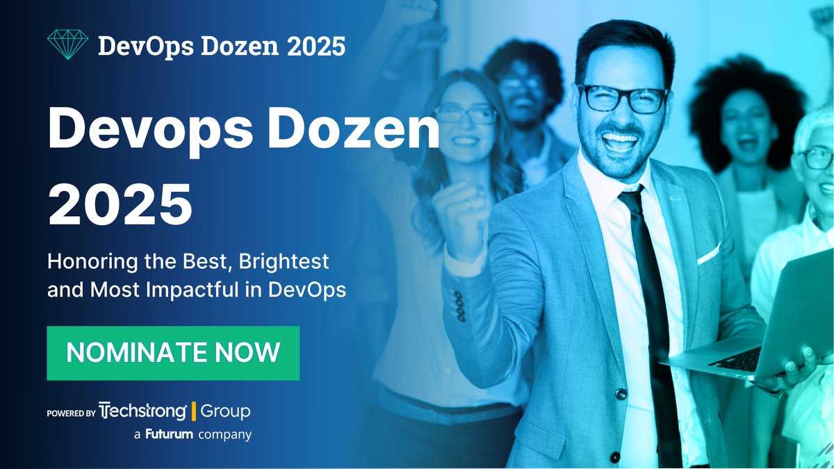 devopsdotcom's tweet image. Just 3 days left! 🏆 Nominations for the 𝟮𝟬𝟮𝟱 𝗗𝗲𝘃𝗢𝗽𝘀 𝗗𝗼𝘇𝗲𝗻 𝗔𝘄𝗮𝗿𝗱𝘀 are ending soon.
✨ Community categories are free to enter.
⚙️ Tools & Services categories recognize companies building outstanding solutions.
Don’t miss the opportunity to shine a light on…