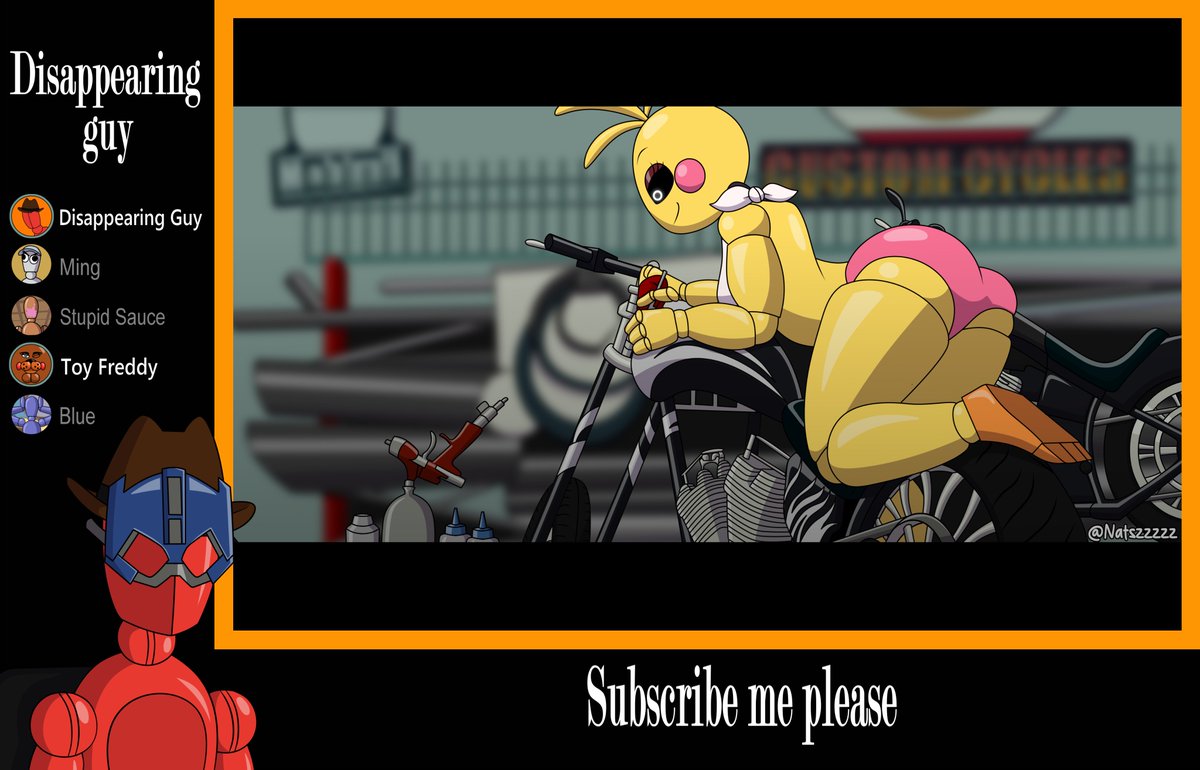 Disappearing Guy Watching Transformers 2 with Friends (ft. Toy Freddy) 
#TheAmazingDigitalCircus #FNAF #fnaf2 #jobbythehong #fanart