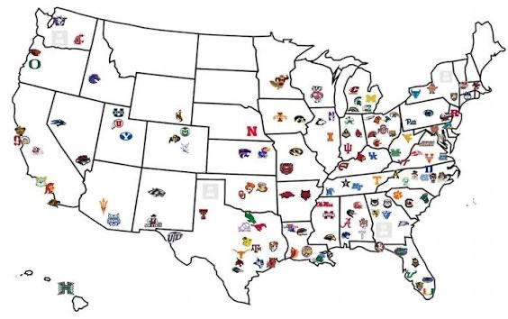 BillyTenny's tweet photo. Highest win percentages by state for FBS College Football schools:
Maryland (two teams) 83%
If you exclude states with only 1 or 2 schools:
Mississippi 78%
Utah 78%
Tennessee 71%
Kentucky 69%
Virginia 64%
#CollegeFootball #CFBimperialism #cfbstats https://t.co/AxHxkixOgx