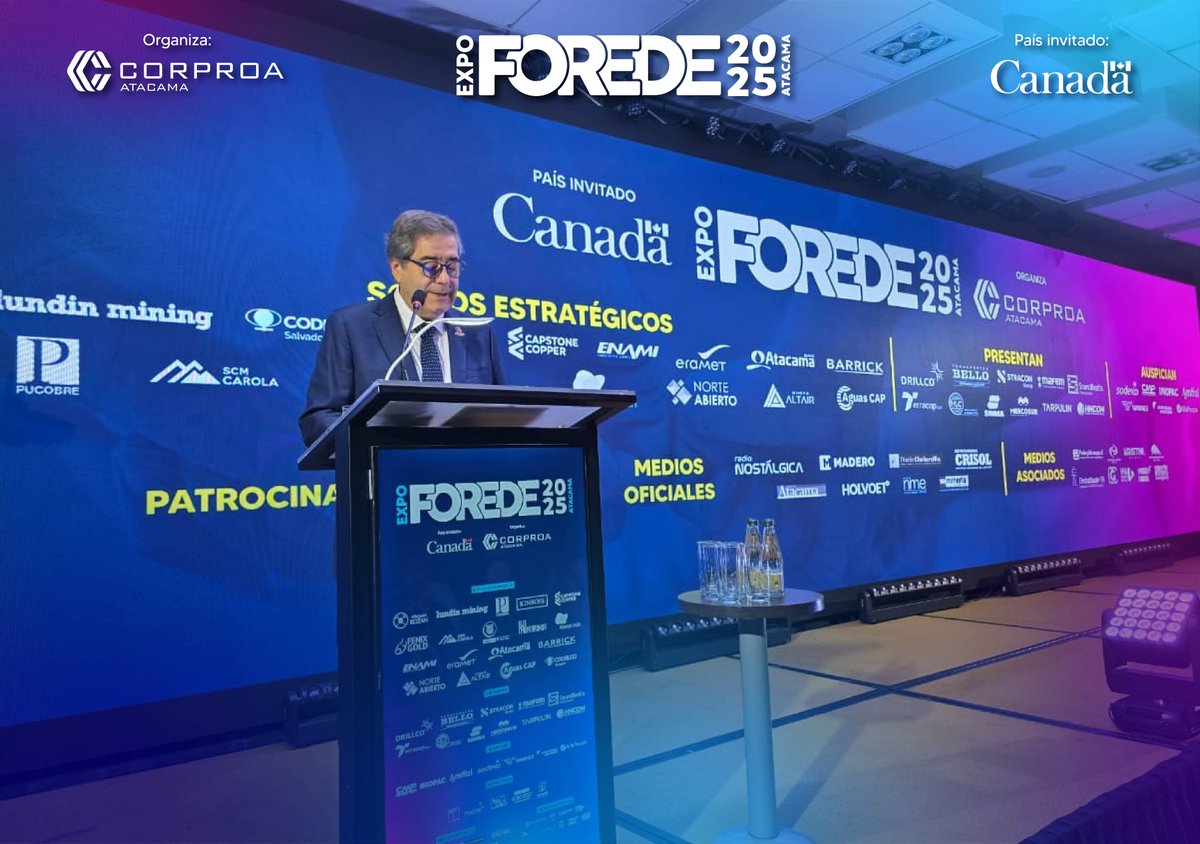 El Presidente de CORPROA, Juan José Ronsecco, entregó su saludo de bienvenida en la inauguración.

#forede #expoforede #copiapo #corproa