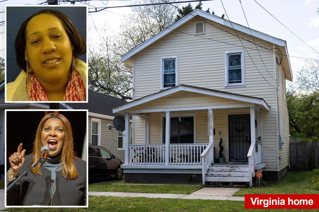 nypost's tweet image. Letitia James’ ‘fugitive’ relative who lives in her Virginia home was arrested twice for assaulting cops: docs trib.al/M8yBj0j