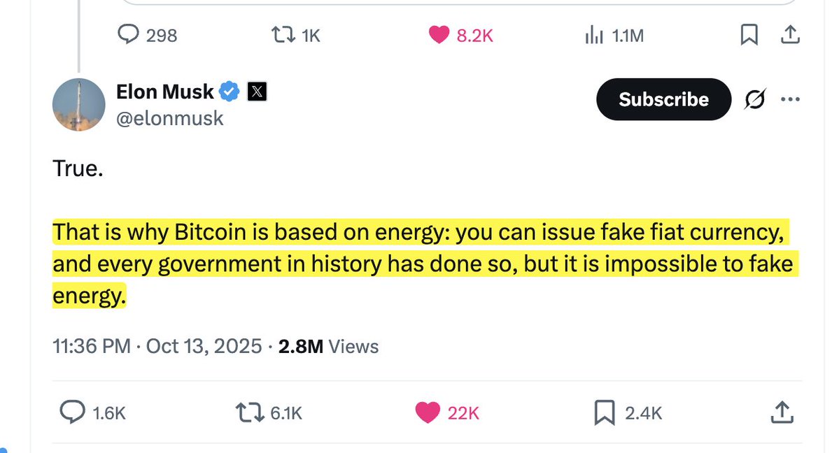 AltcoinDaily's tweet image. BREAKING: Elon Musk promotes Bitcoin 🚀