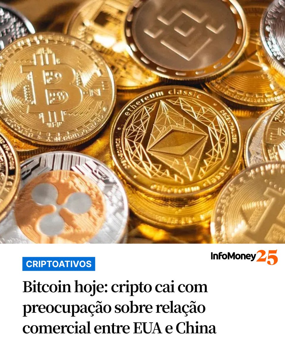 INVESTIDORES REAGEM O bitcoin voltou a operar em queda nesta terça (14),  enquanto investidores mantêm preocupações sobre a relação entre EUA e  China, diante de pedidos de Pequim para que os norte-americanos