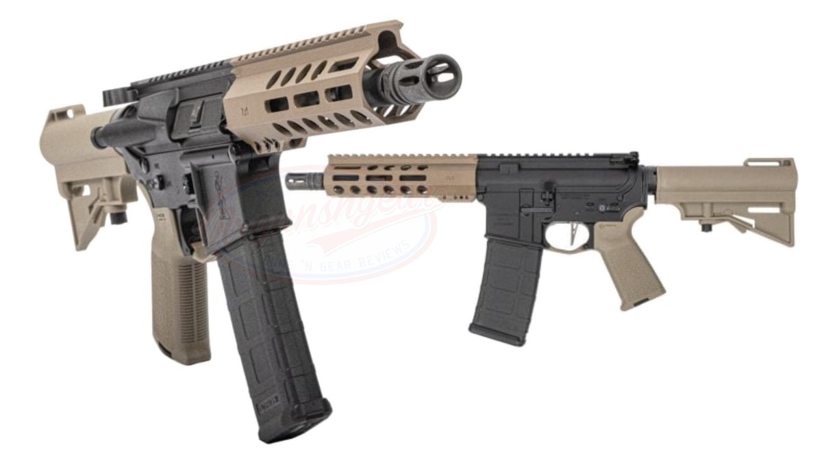 Mrgunsngear's tweet image. PSA Guardsman AR pistol with 8'' 300BLK 4150CMV chrome lined barrel, FDE 7'' MLOK handguard, Guardsman flat shoe single stage NiB trigger, ambi safety, Magpul grip/trigger guard, and H&amp;amp;R adjustable brace for $599 currently here: mrgunsngear.org/4hboRgA

#FDE #300BLK
