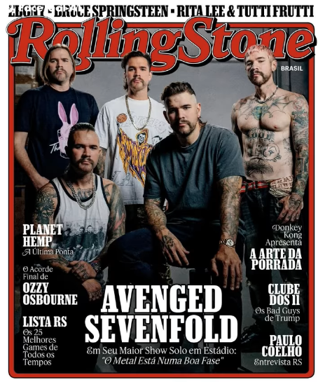 My Rolling Stone Avenged Sevenfold edition just arrived — something tells me this ain’t the real deal 😅
