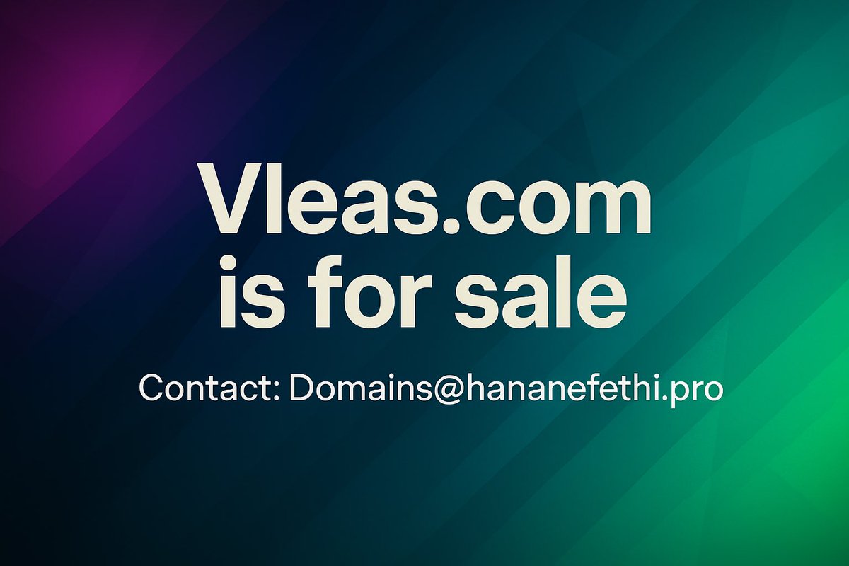 HananeFethi77's tweet photo. #Vleas #DomainForSale #VirtualLeasing #RealEstateTech #PropTech #Investment #BusinessOpportunity #BusinessOpportunity #DigitalAsset https://t.co/cdlfYMZ8mq