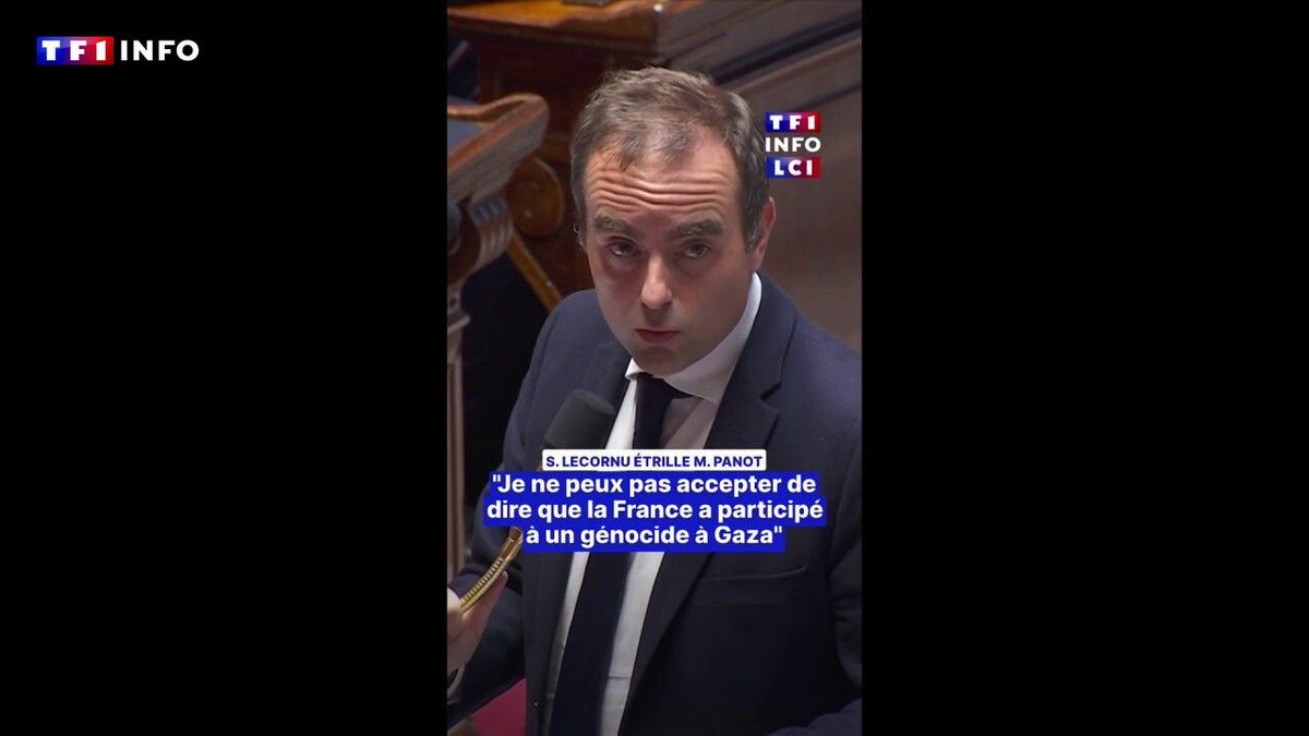 LCI's tweet image. Sébastien Lecornu étrille Mathilde Panot : "Je ne peux pas accepter de dire que la France a participé à un génocide à Gaza"
➡️ l.tf1info.fr/3G3