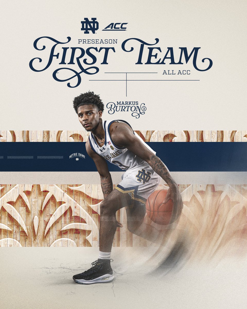 zero surprises and 100% deserved.

<a href="/markussburton/">markus burton</a> has been named a Preseason First Team All-ACC selection → bit.ly/4haKjCr