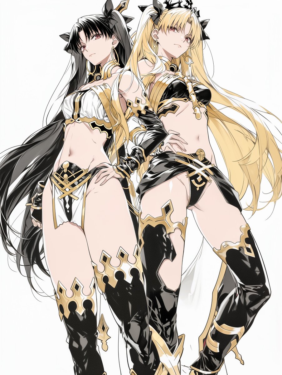 koko_0316a's tweet image. イシュタル&amp;amp;エレシュキガル (Ishtar&amp;amp;Ereshkigal)       
#FGO #イシュエレ