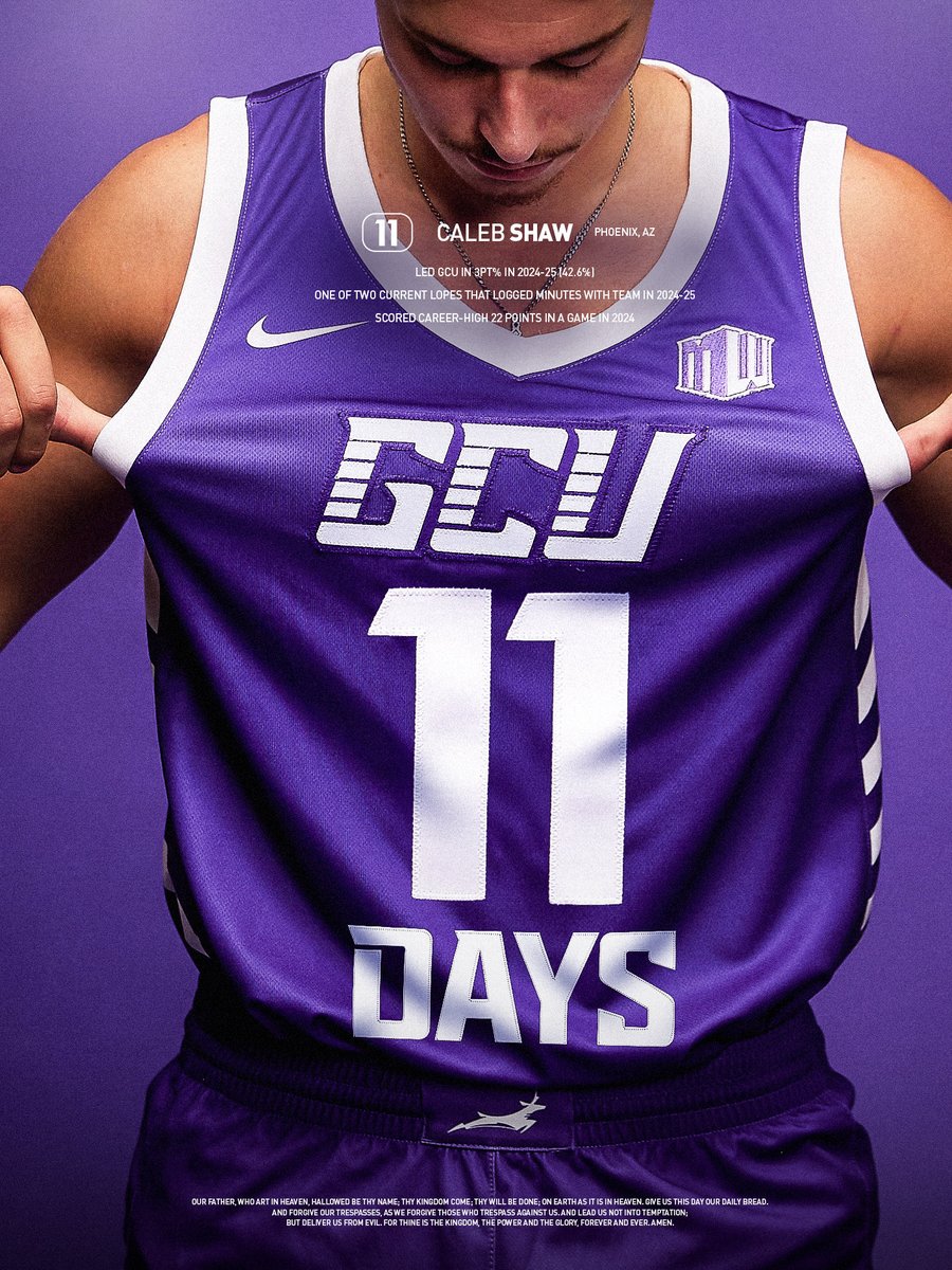 GCU_MBB's tweet photo. 11 days until hoop is back at our place ⏳👀

#LopesUp https://t.co/He6MSTypHh