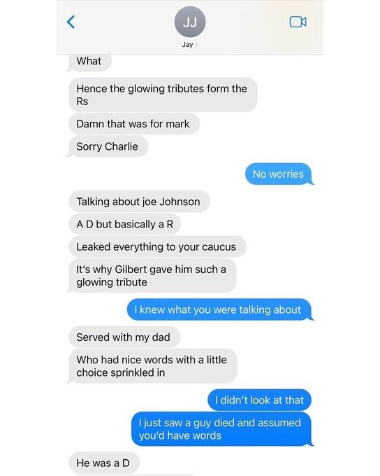 🚨 BREAKING NEWS: 

Conservative group chat fully exposed.

Fantasizing about sh00ting children and pissing on their graves was talked about talked about. 

Wait… nevermind, that was VA Attorney General candidate <a href="/jonesjay/">Jay Jones</a>