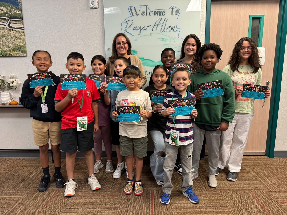 Today we surprised students who were recognized by teachers for working hard, even when the work is hard. Grit &amp; determination are strong character traits that will serve you well, Eagles! We are proud of you! Eagles RISE!  🦅