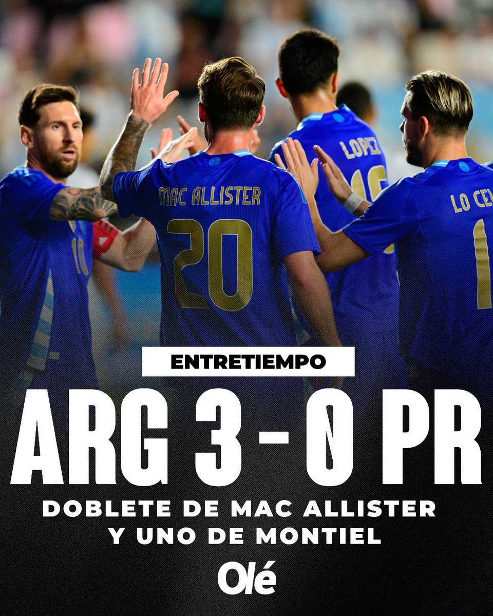 🚨 — نهاية الشوط الأول:

الأرجنتين 3-0 بورتوريكو