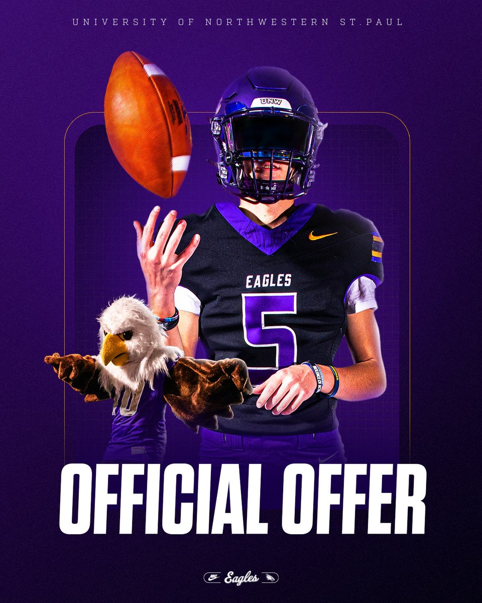 Super excited to announce my offer to continue my football career with <a href="/unwfb/">UNW Football</a>!!!!!! 
Thank you <a href="/CoachSommerlot/">Luke Sommerlot</a>  and <a href="/UNWMoore/">Matt Moore</a> for the opportunity! Super excited to grow in my faith and football journey!!!