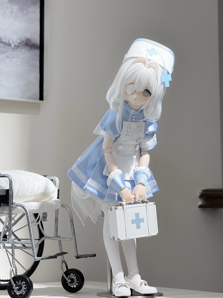 𓏴𓏴 𓏵‧₊新作情報₊‧𓏵 𓏴𓏴𓋫

꒰天使の診療所💉꒱「1/4ドール服 MDD, KUMAKO/OF」

やさしい光に包まれた、天使たちの小さな診療所𓂃𓈒𓏸
リボンとレースが織りなす、可憐なナースドレスです🩵

受注は【10月25日】まで。

#ドール服 #ドールオーナーさんと繋がりたい #くまこちゃん 

#Nokodoll