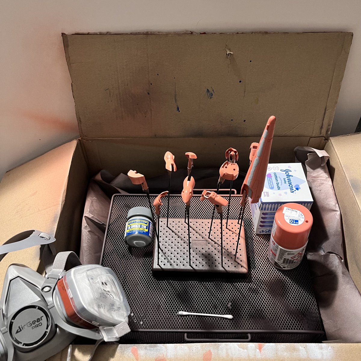 We do a little late-night mech building 🤘