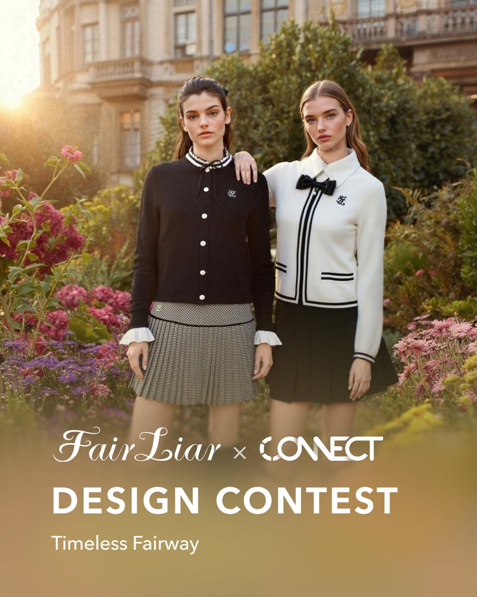 itsclo3d's tweet image. New Contest Open : FairLiar X CONNECT⛳️ $8,000+ in prizes for designers ready to bring fresh ideas to golfwear. 
Create looks that stand out on the fairway!
📅Submission: Oct 15 - Nov 13
👉Check out details : connect.clo-set.com/ko/contest/tim…

#CONNECT #FAIRLIAR #DesignContest