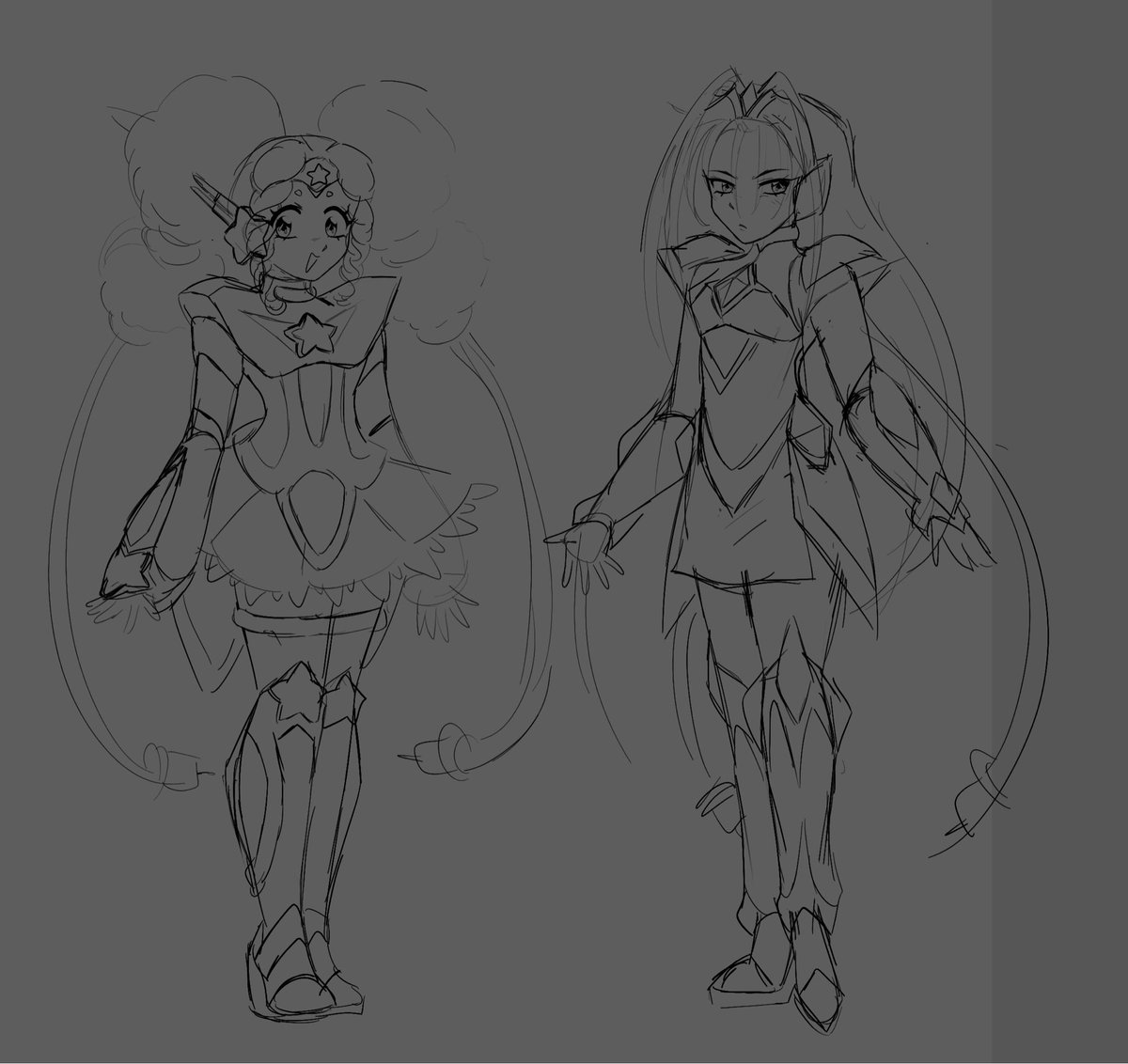 blobitech's tweet image. Sorry for the inactivity I’ve been reworking my precure fan series + studying 👅