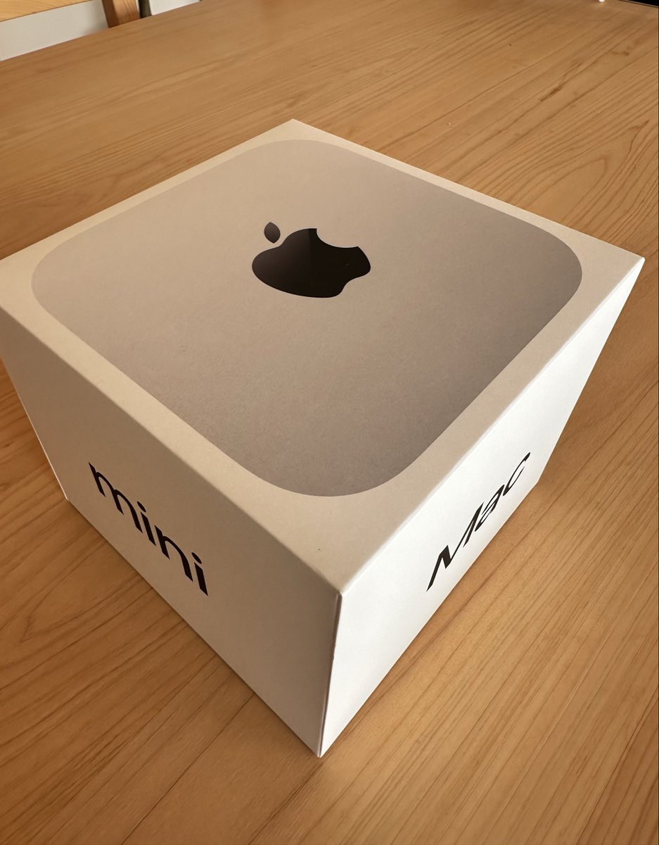 届いたー🍎
今までMacBookだったけど、そもそもあんまり持ち歩かないしMacmini に変更🤣