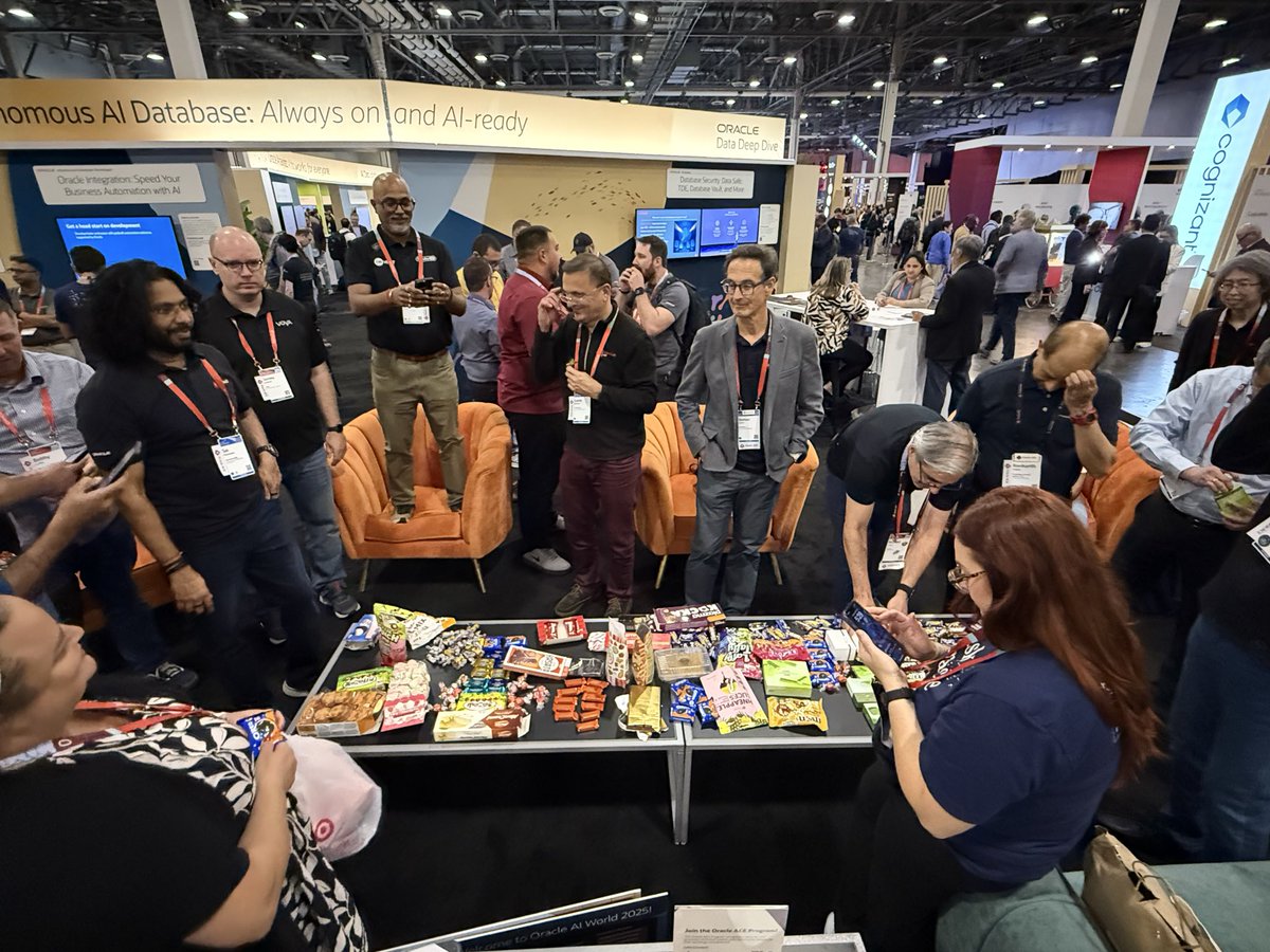 oracleace's tweet image. Our sweets tasting is in full swing! We got them from all over the world. Japan, Thailand, Egypt, Slovenia, France, Italy, UK, US and many more.