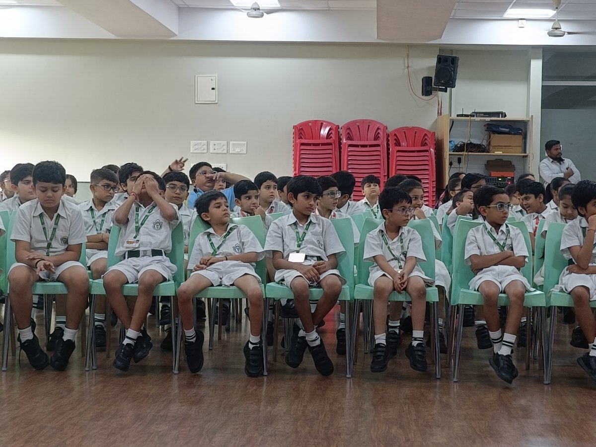 DPSTapi's tweet image. Mental Health Awareness Assembly was conducted by Ms. Prija Sarkar, School Counselor, on 10 October 2025 for students of Classes III–V as a part of Mental Health Awareness Week.