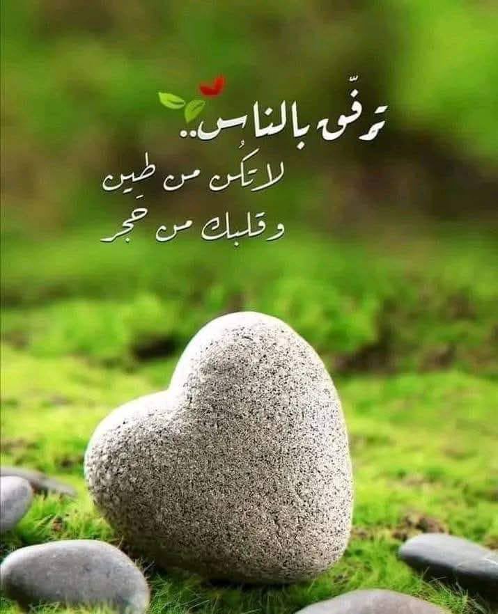 حين تزرع السعادة في قلب إنسان  سيأتي يوم  من  يزرعها في 
              قــلــ❤ــبــك
فالدنيا كما  تقدم  لها  تقدم  لك ما تزرعه اليوم تحصده  غدآ
والكلمة  الطيبة  والقلب  الصافي هم الجمال الحقيقي لأي إنسان..❤️