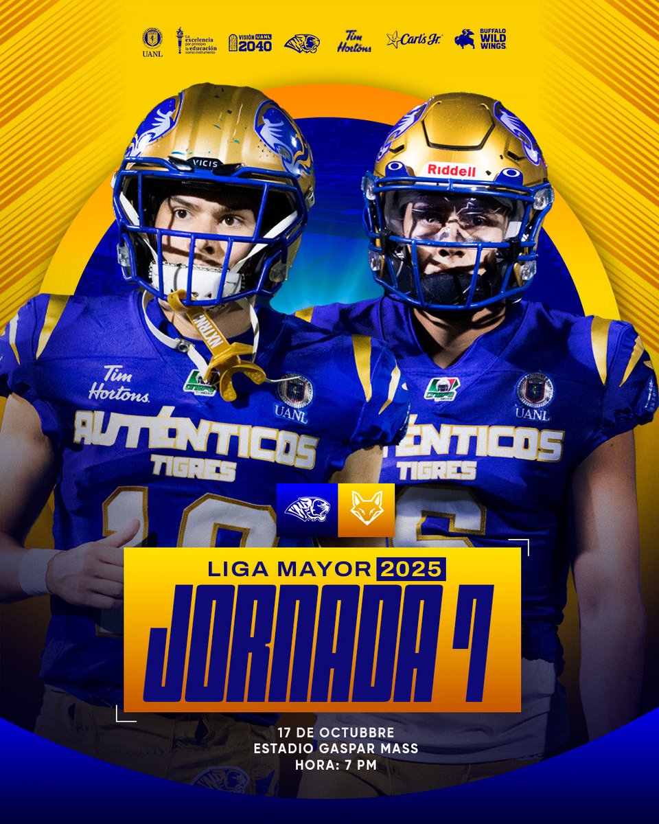 UANL_Autenticos's tweet image. GAME 6 AUTÉNTICOS TIGRES VS ZORROS CETYS 💥🧨

🗓️| Viernes 17 de Octubre. 
🕐| 19:00 hrs.
🏟️| ESTADIO GASPAR MASS.

🎟 Boletos : boletos.uanl.mx/#/

#ATMAYOR #serauténtico