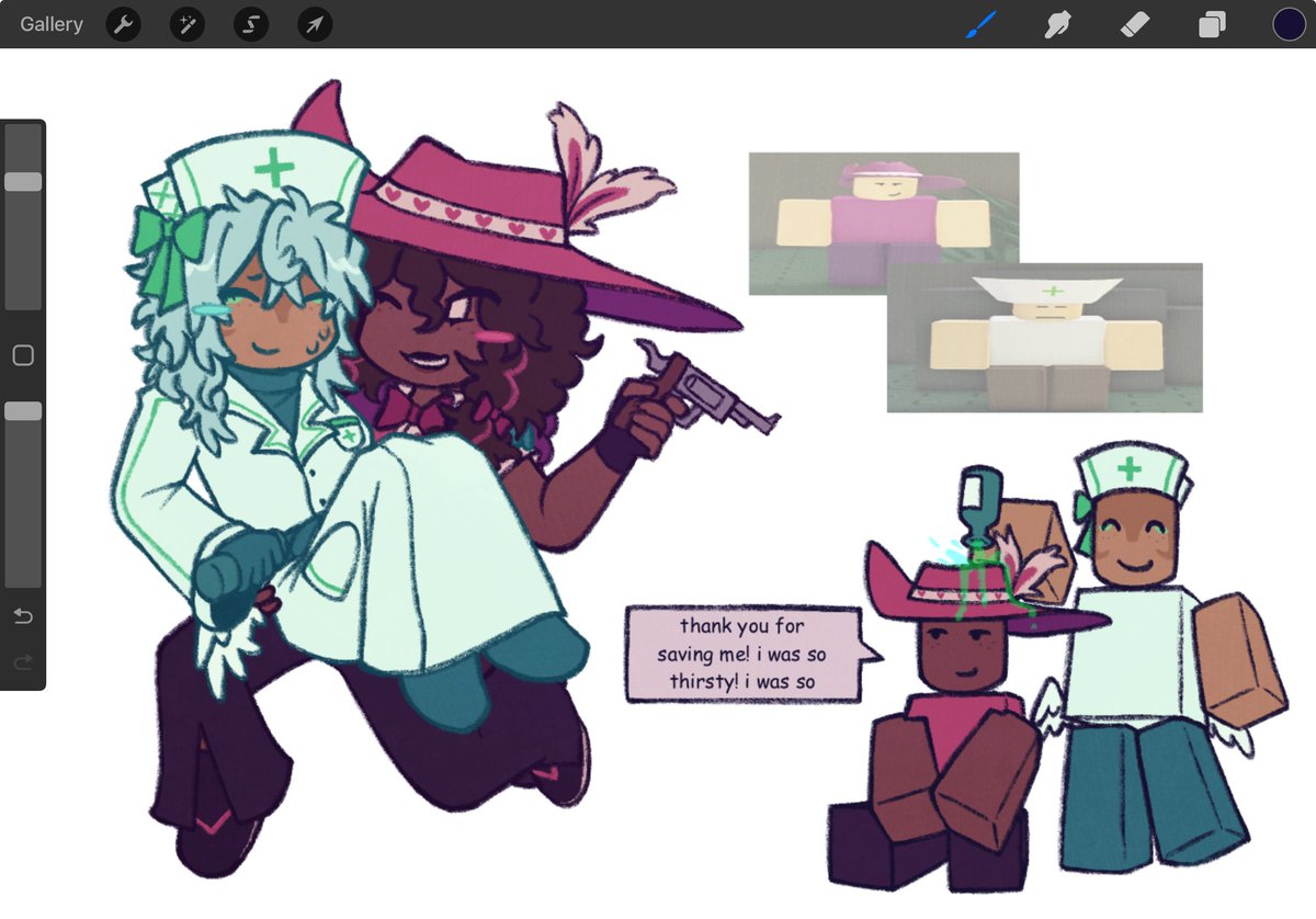 loveshot and caretaker doodle Hi #dieofdeath