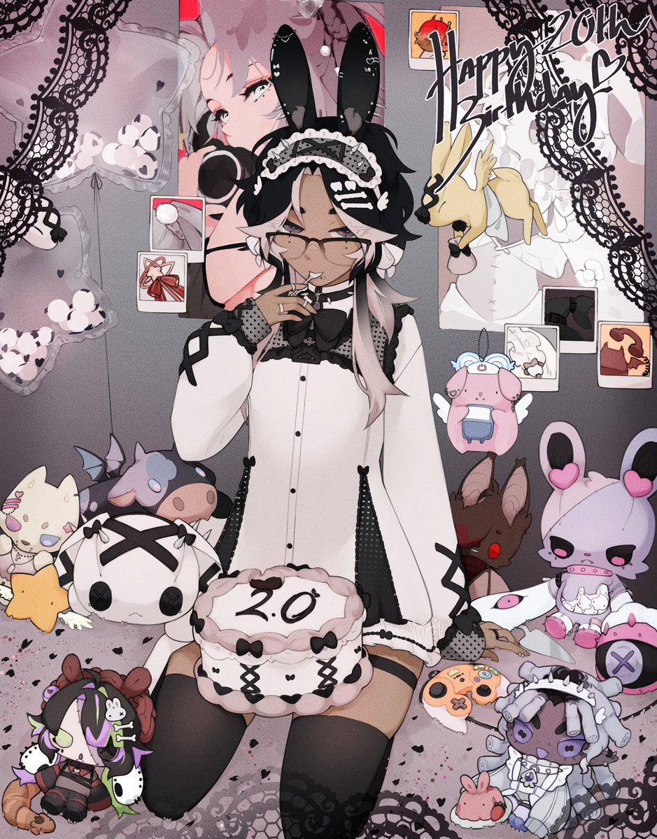 xionbnny's tweet image. 20 !!🍰 #vtuber #birthdayboy