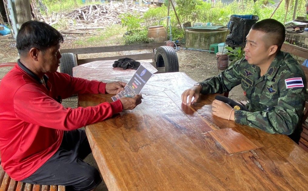 3rd_army1's tweet image. พัน.ซบร.23 บชร.3 ประชาสัมพันธ์การรับสมัครทหารกองเกินเข้ารับราชการทหารกองประจำการด้วยวิธีร้องขอ (กรณีพิเศษ) ระบบออนไลน์ ประจำปี 2569 ให้กับผู้นำท้องที่ ผู้นำท้องถิ่น ณ ตำบลนาขุนไกร อำเภอศรีสำโรง จังหวัดสุโขทัย